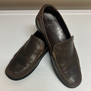 Cole Haan Brown Leather Slip-On Loafers